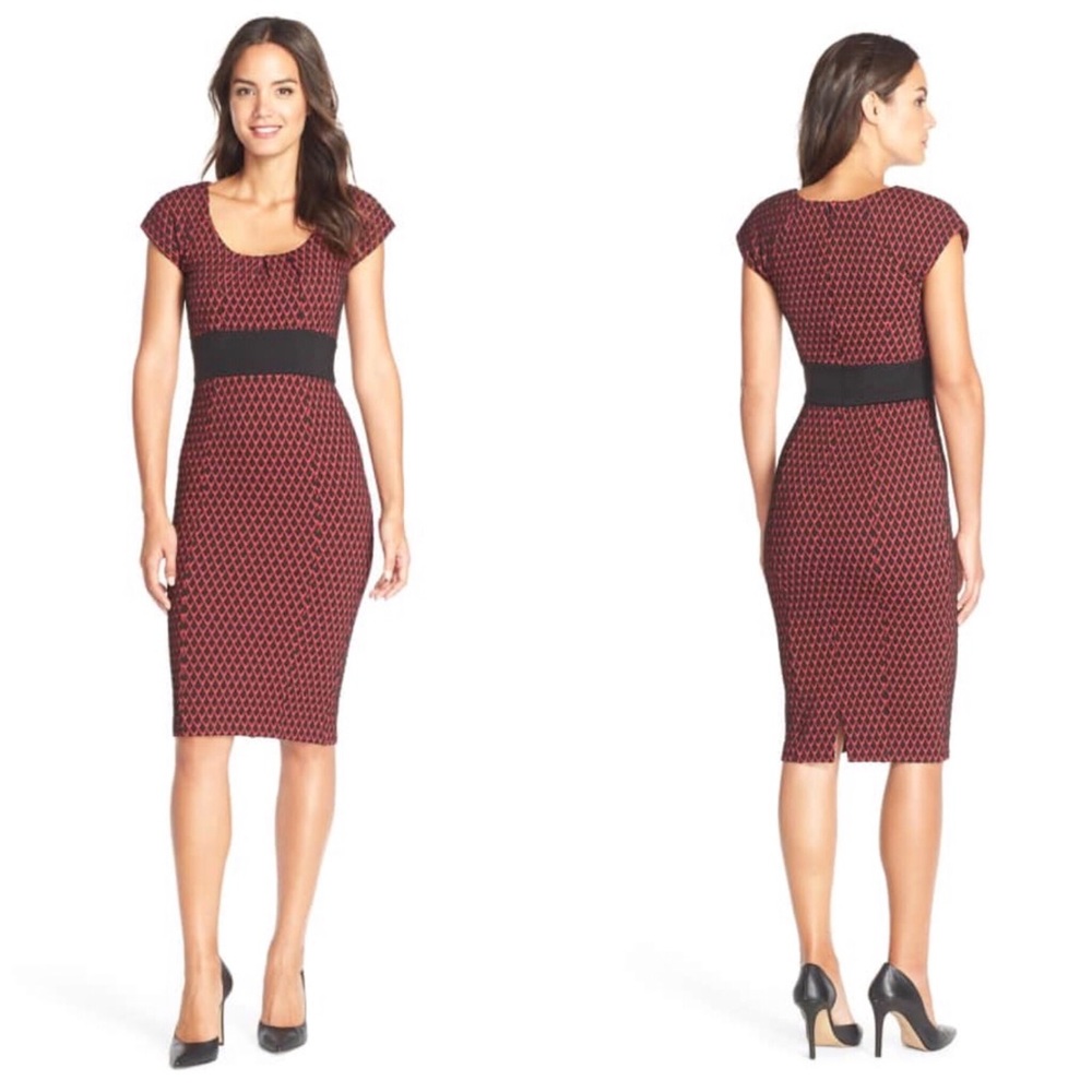 Tracy Reese Plenty Sonia jacquard sheath dress 12